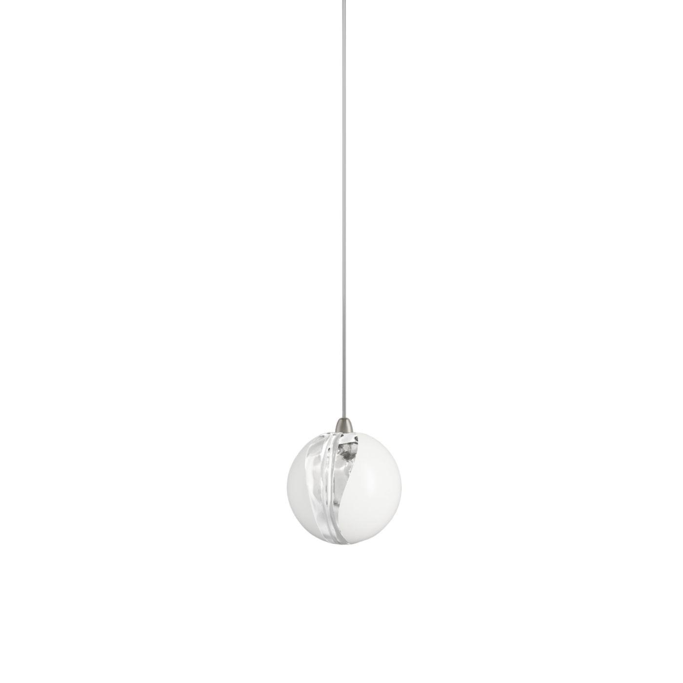 9W LED pakabinamas šviestuvas POC SP 16L, plieno sp. korpusas/baltas stiklas, 3000K, dimeriuojamas