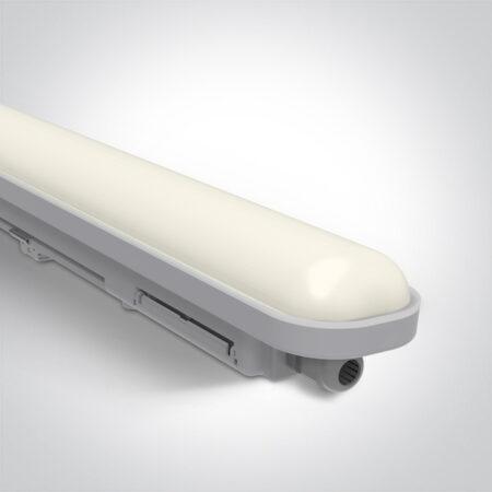 18W LED T8 šviestuvas, pilkas, 60cm, 3000/4000/6500K, IP65, 38120N/V