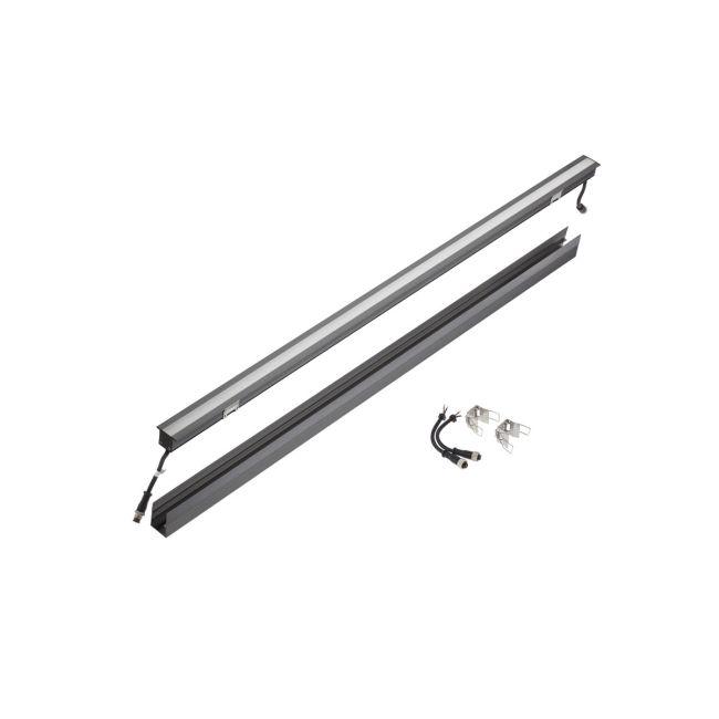 24W LED įleidžiamas lauko šviestuvas XMARKER, tamsiai pilkas, 3000K, IP67