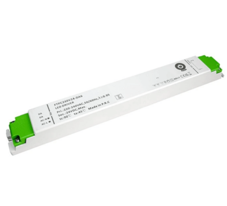 240W LED maitinimo šaltinis, 24V, 10A, DALI (DT6)/PUSH
