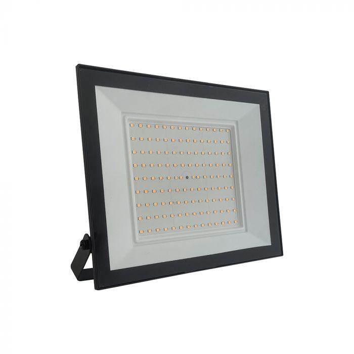 100W LED prožektorius, juodas, 3000K