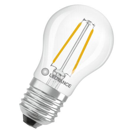 1,8W LED lemputė CLASSIC P, E27, skaidri, 300°, 2700K