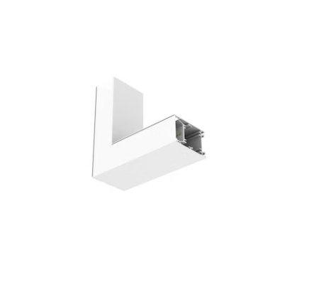 6,90W LED linijinio šviestuvo OFFICE LINEAR L formos sujungimas, baltas, 3000/4000K, opalinis dangtelis