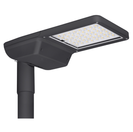 70W LED gatvės šviestuvas FLEX MEDIUM ZHAGA TOP, tamsiai pilkas, 4000K, DALI, 150x60°