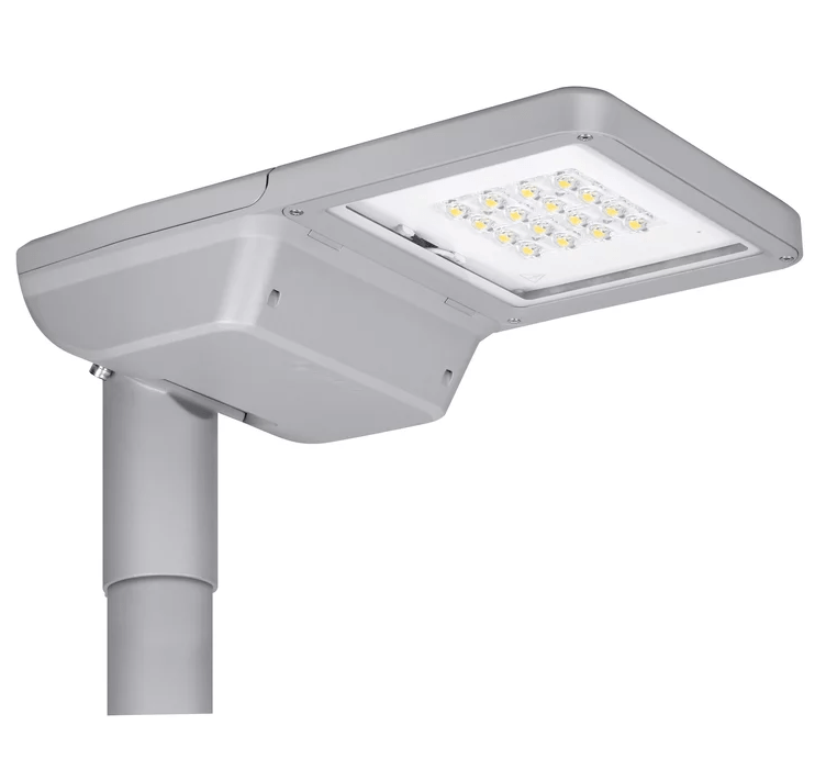 36W LED gatvės šviestuvas FLEX SMALL 1DIM, baltas, 3000K, IP66, 150x60°