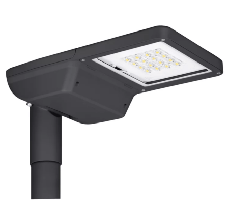20W LED gatvės šviestuvas FLEX SMALL 1DIM, tamsiai pilkas, 2700K, IP66, 165x55°