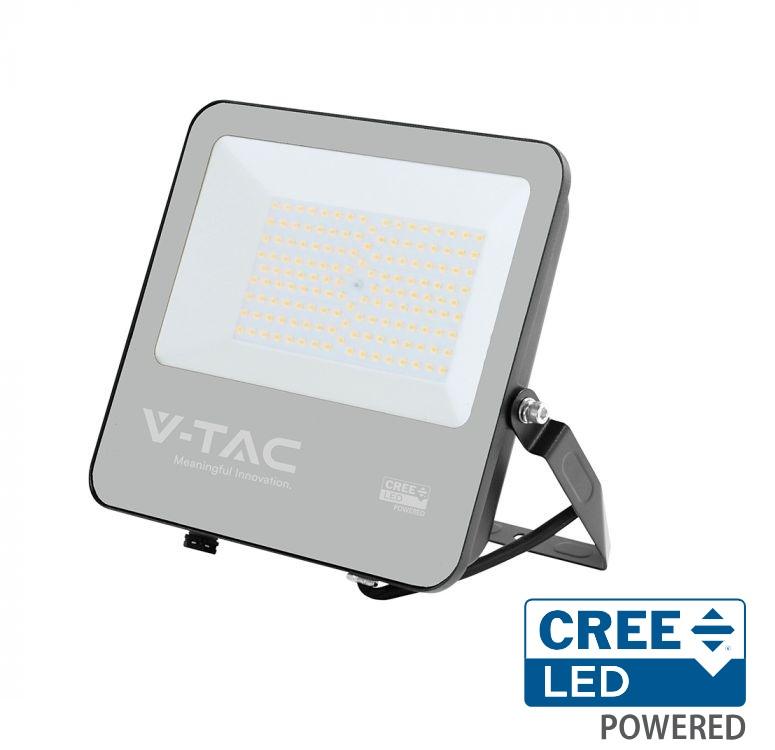 100W LED prožektorius, juodu korpusu, 3000K, CREE LED chip
