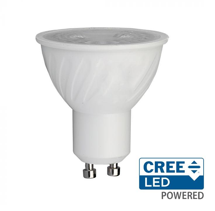 6W LED lemputė, GU10, 4000K, 38°, CREE LED chip, dimeriuojama