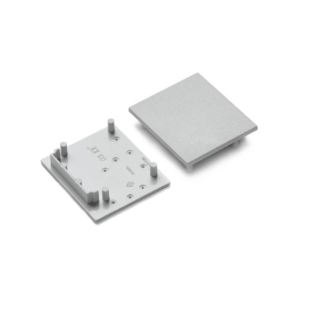 LED juostos profilio VARIO30-03 užbaigimo elementas, pilkas.