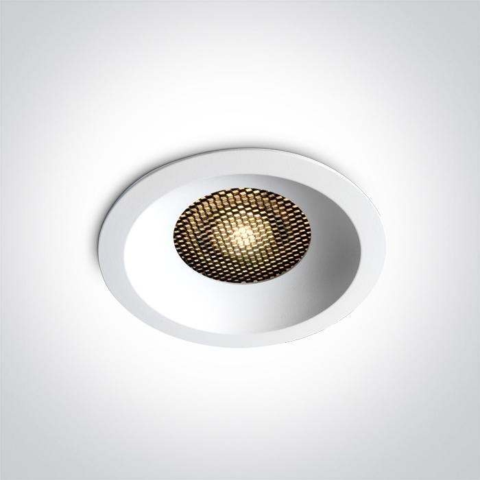 20W LED įleidžiamas šviestuvas, baltas, 3000/3500/4000K, su filtru nuo akinimo, 10120DH/W/V