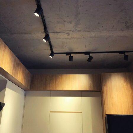 20W LED šviestuvas į 3 fazių bėgelius, juodas, 3000K, CREE LED chip