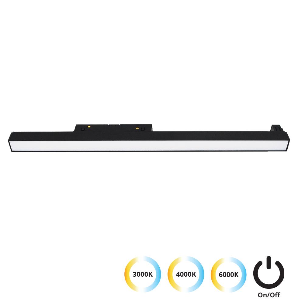 21W LED šviestuvas į magnetines sistemas VIOKEF MAGNETIC, juodas, 3000/4000/6000K, 4244301S