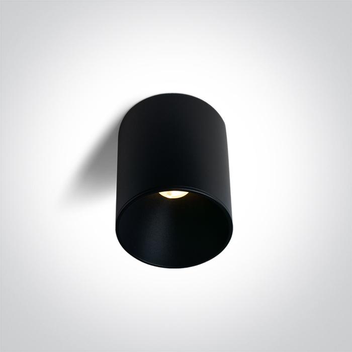 12W LED paviršinis šviestuvas, juodas, 3000/3500/4000K, 12112E/B/V