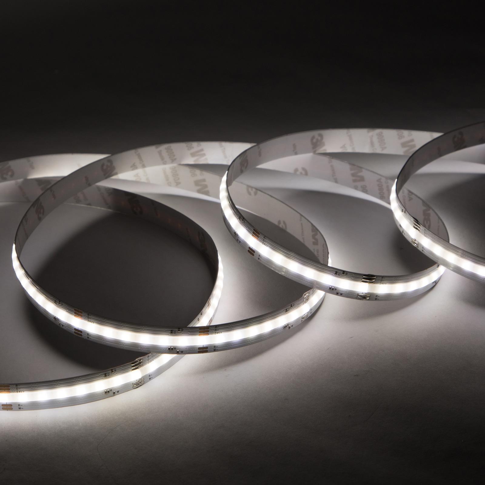 21W/m LED COB juosta NEXTEC, RGB+CCT, IP20, 24V, 840LED/m, 5m ritė