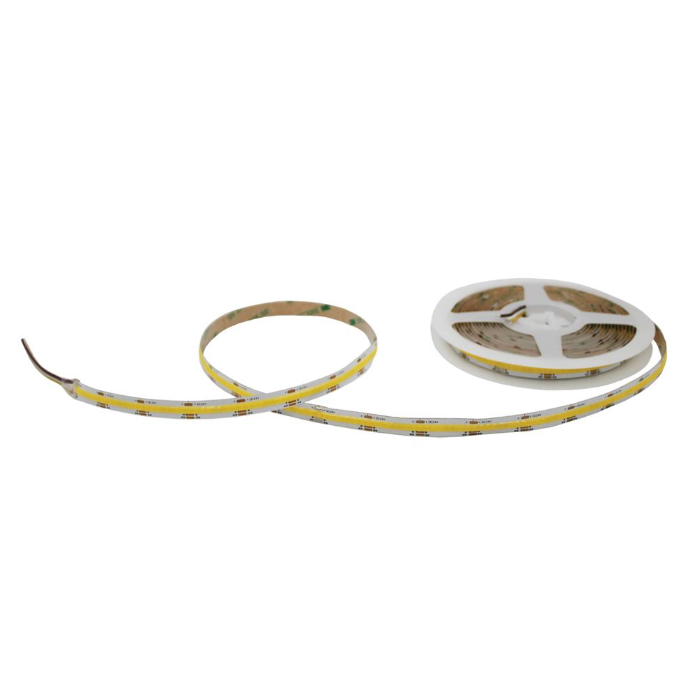 14W/m LED COB juosta NEXTEC, 2700-6500K, IP20, 24V, 608LED/m, 5m ritė