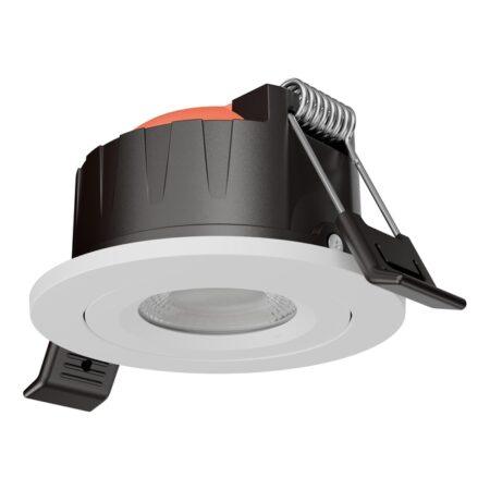 4,3/6W LED įleidžiamas pakreipiamas šviestuvas COMBO ADJUST, baltas, 2700/3000/4000K, IP65, dimeriuojamas
