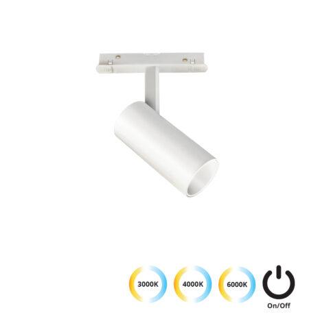 10W LED šviestuvas į magnetinius bėgelius MAGNETIC, baltas, 3000/4000/6000K, 4244001S
