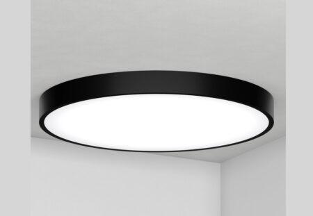 74W LED lubinis šviestuvas AVALANGE EC, juodas, 3000K, DALI