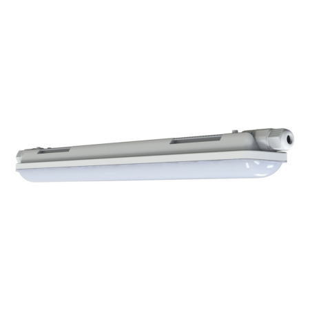 17W LED linijinis šviestuvas DAMP PROOF ECO 3TH, pilkas, 6500K, 120°, 605mm, IP65