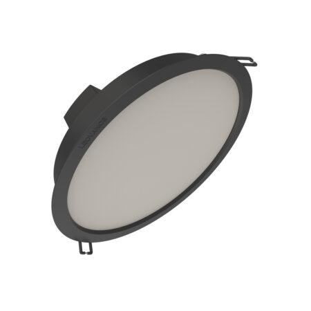 18W LED įleidžiama panelė DOWNLIGHT IP44 GEN2, juoda, 4000K, 100°
