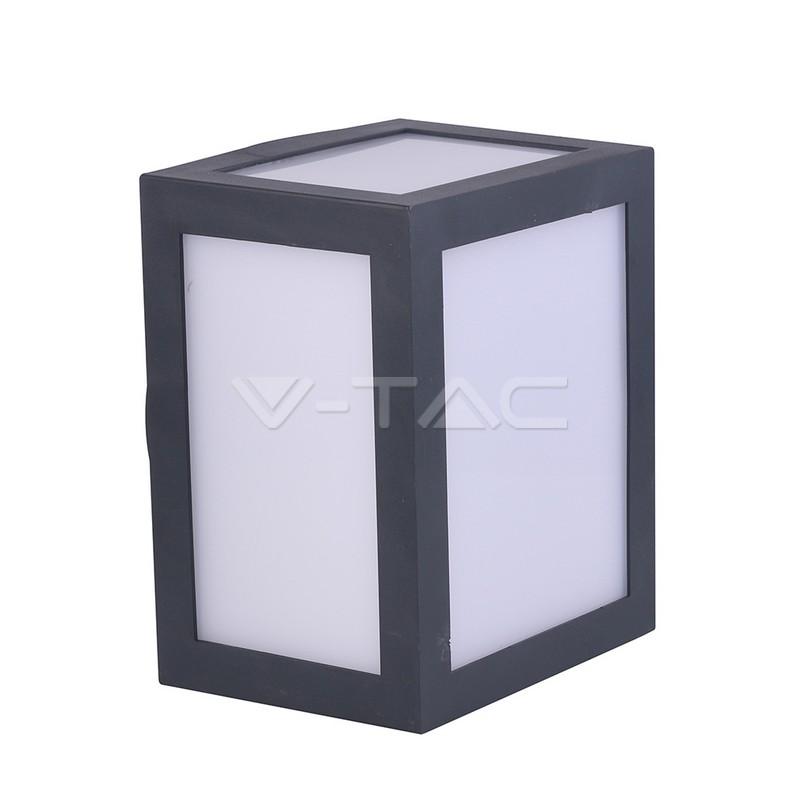 12W LED sieninis šviestuvas, pilkas, IP65, 6400K - Image 2