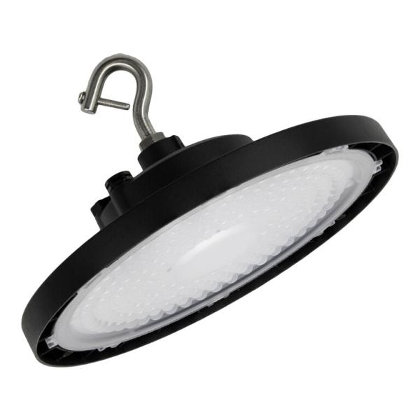 195W LED UFO šviestuvas HIGH BAY, juodas, 4000K, 60°, DALI2