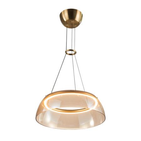 19W LED pakabinamas šviestuvas TORPE, aukso/gintaro sp., 3000K, dimeriuojamas