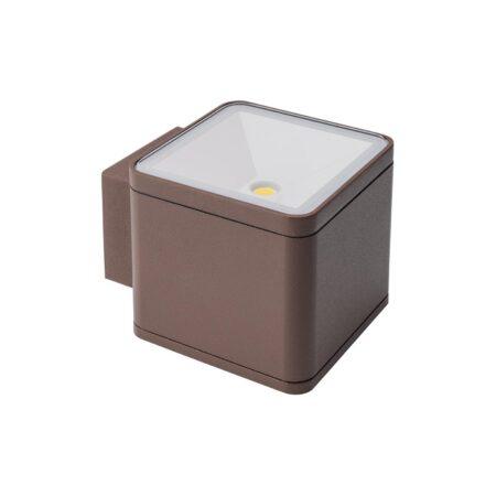 2 x 6W LED sieninis lauko šviestuvas BETA, tamsiai rudas, 4000K, IP54, 9068