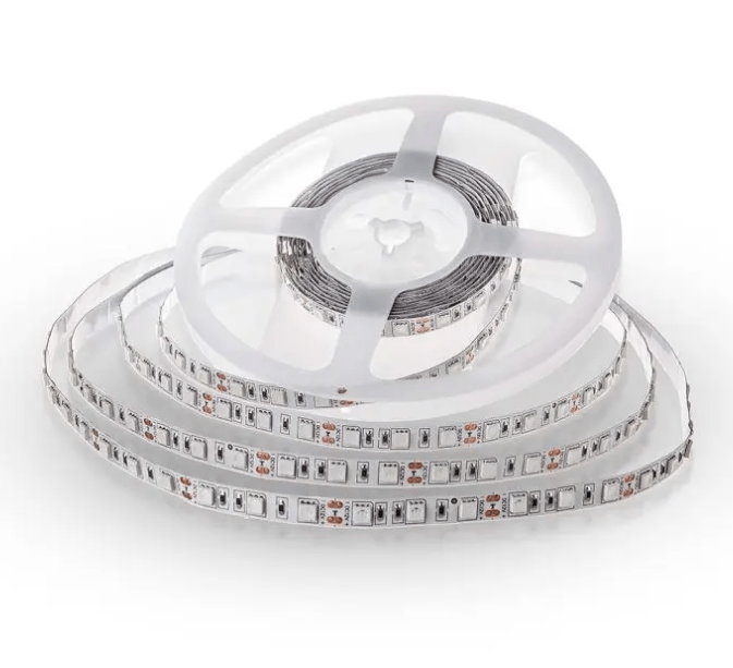 11W/m LED juosta, 60LED/m, žalia sp., IP20, 5 metrų ritė