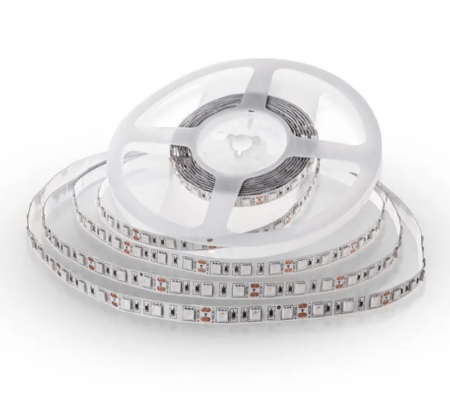 11W/m LED juosta, 60LED/m, raudona sp., IP20, 5 metrų ritė