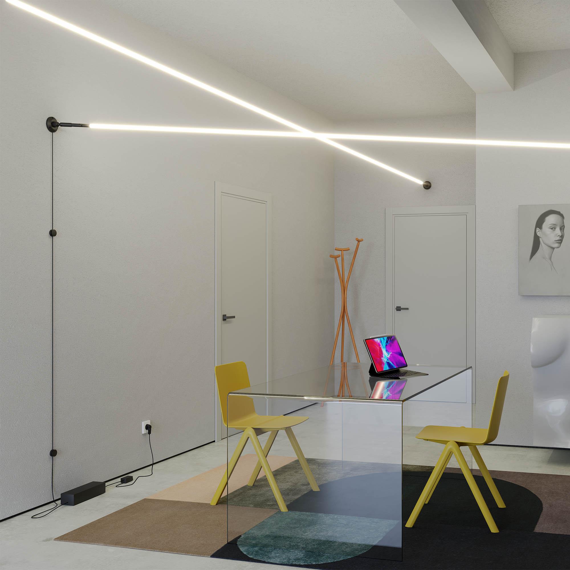 200W LED maitinimo šaltinio ir dimerio komplektas, skirtas sistemai FREEDOM 360, juodas, IP40, DD01SBK