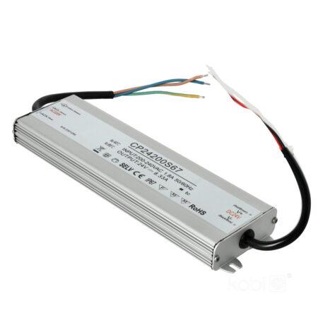 200W LED maitinimo šaltinis, 24V, plieno sp., IP67