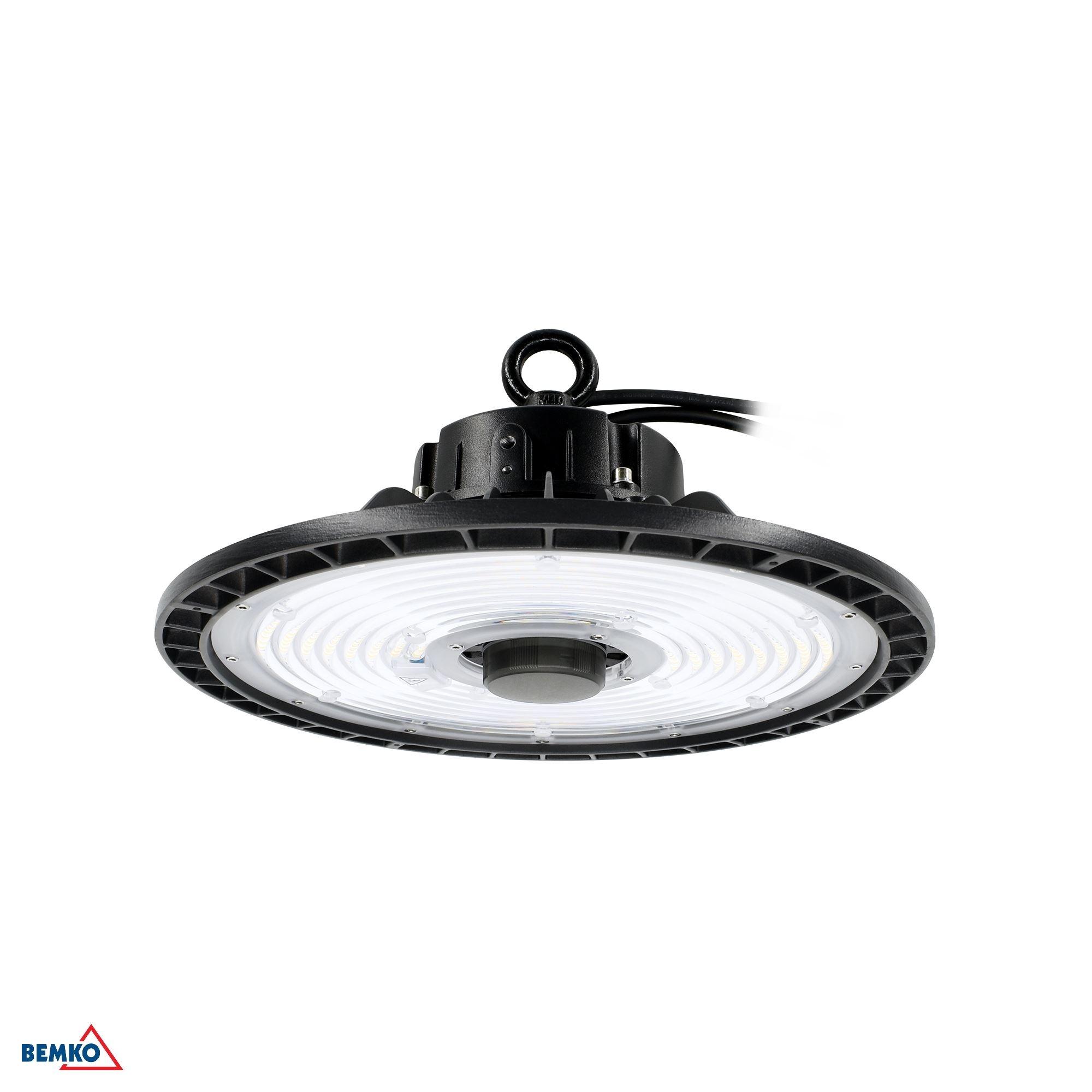 200W LED UFO šviestuvas PARIT, juodas, 4000K, IP65, 120°
