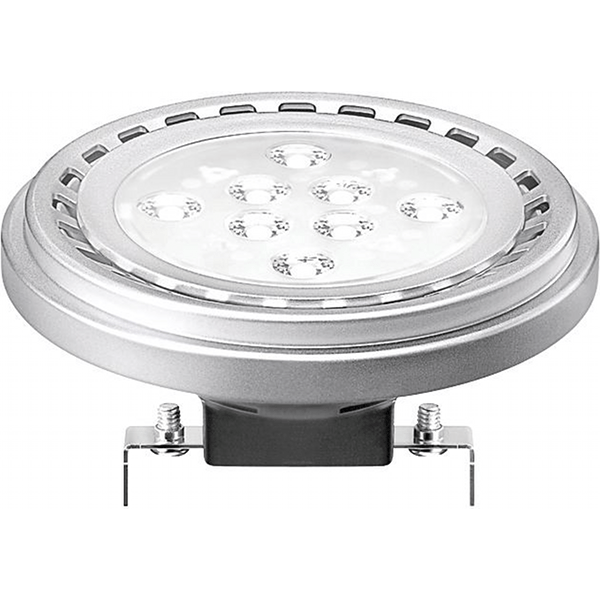 15W LED lemputė, 12V, 30° kampas, šiltai balta