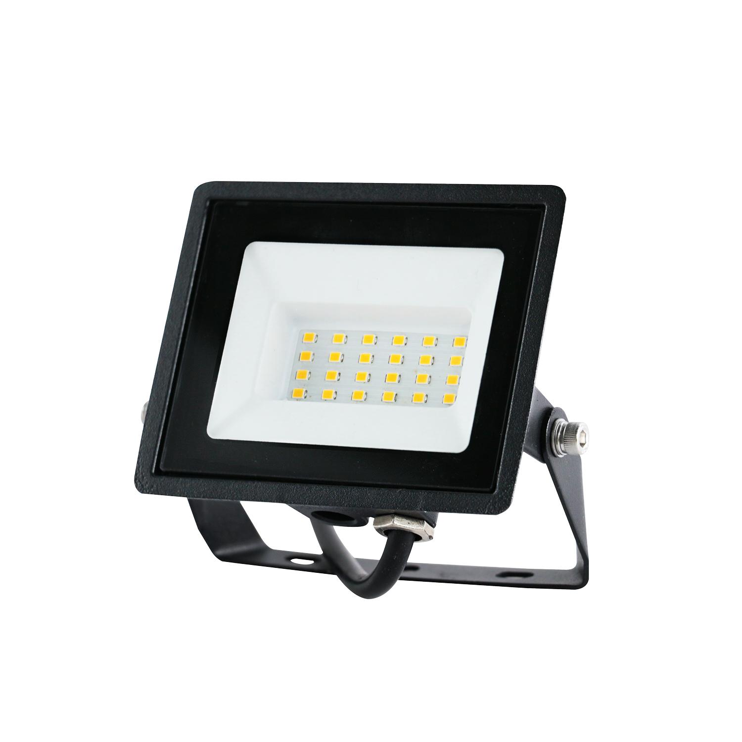 20W LED prožektorius MH, juodas, 6500K, IP65