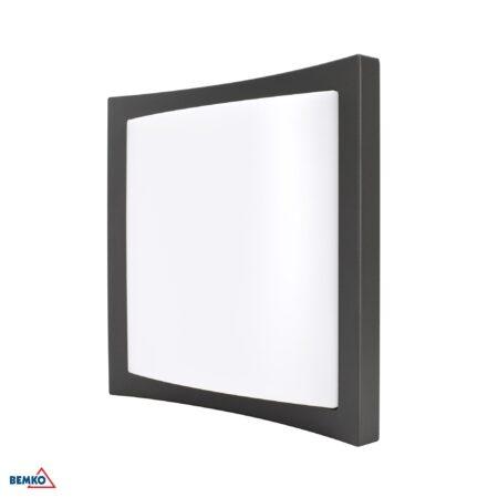 20W LED sieninis fasado šviestuvas VALANT, grafito sp., 4000K, IP65