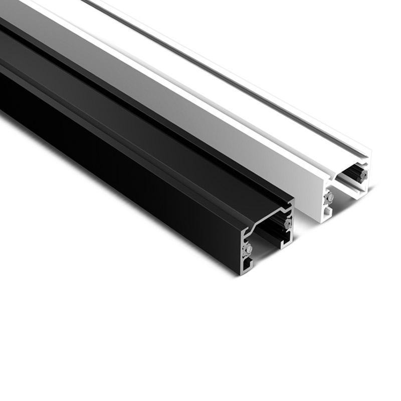 Paviršinis/pakabinamas magnetinės sistemos ARIA bėgelis, juodas, 3m - Image 2