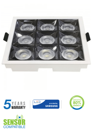 36W įleidžiamas šviestuvas, 4000K, baltas, SAMSUNG LED CHIP