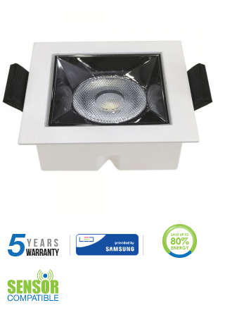 4W įleidžiamas šviestuvas, 4000K, baltas, SAMSUNG LED CHIP, 38° šviesos kampas.