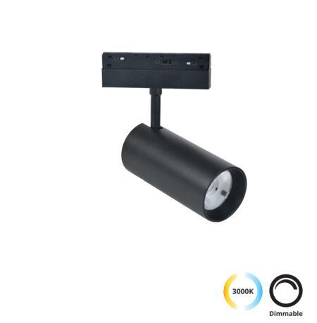 21W LED akcentinis šviestuvas į magnetinę sistemą VIOKEF MAGNETIC, juodas, 3000/4000K, dimeriuojamas, 4244100-N