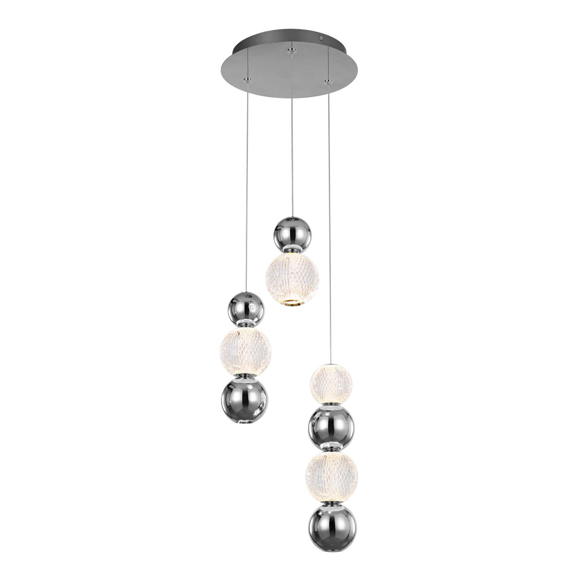 21W LED pakabinamas šviestuvas OTER, chromo sp., 3000K
