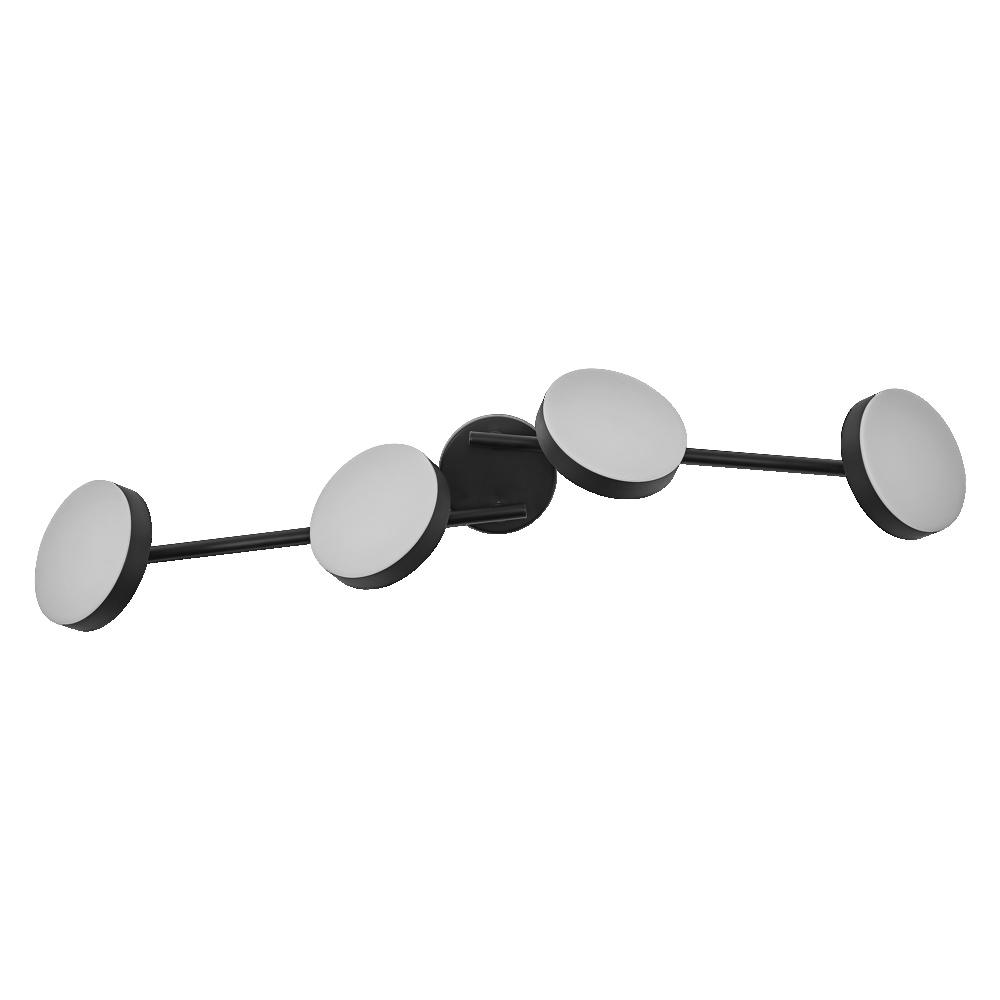 21W LED paviršinis šviestuvas SPOT MOON, juodas, 3000K
