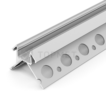 3m LED juostos profilis UNI-TILE12 C PLUS, 270 laipsnių, anoduotas aliuminis - Image 2