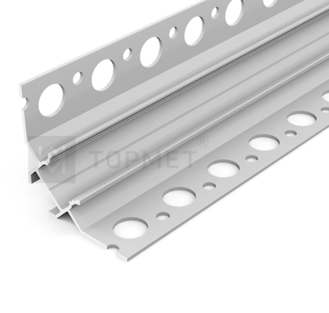 3m LED juostos profilis UNI-TILE12 C PLUS, 90 laipsnių, anoduotas aliuminis - Image 2
