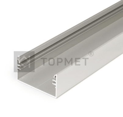 3m LED juostos profilis LOWI, neanoduotas aliuminis - Image 2