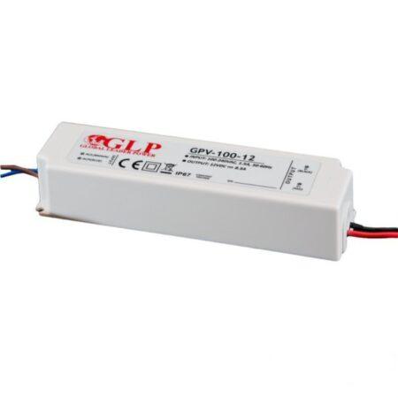 100W LED Maitinimo šaltinis GLP 24V IP67