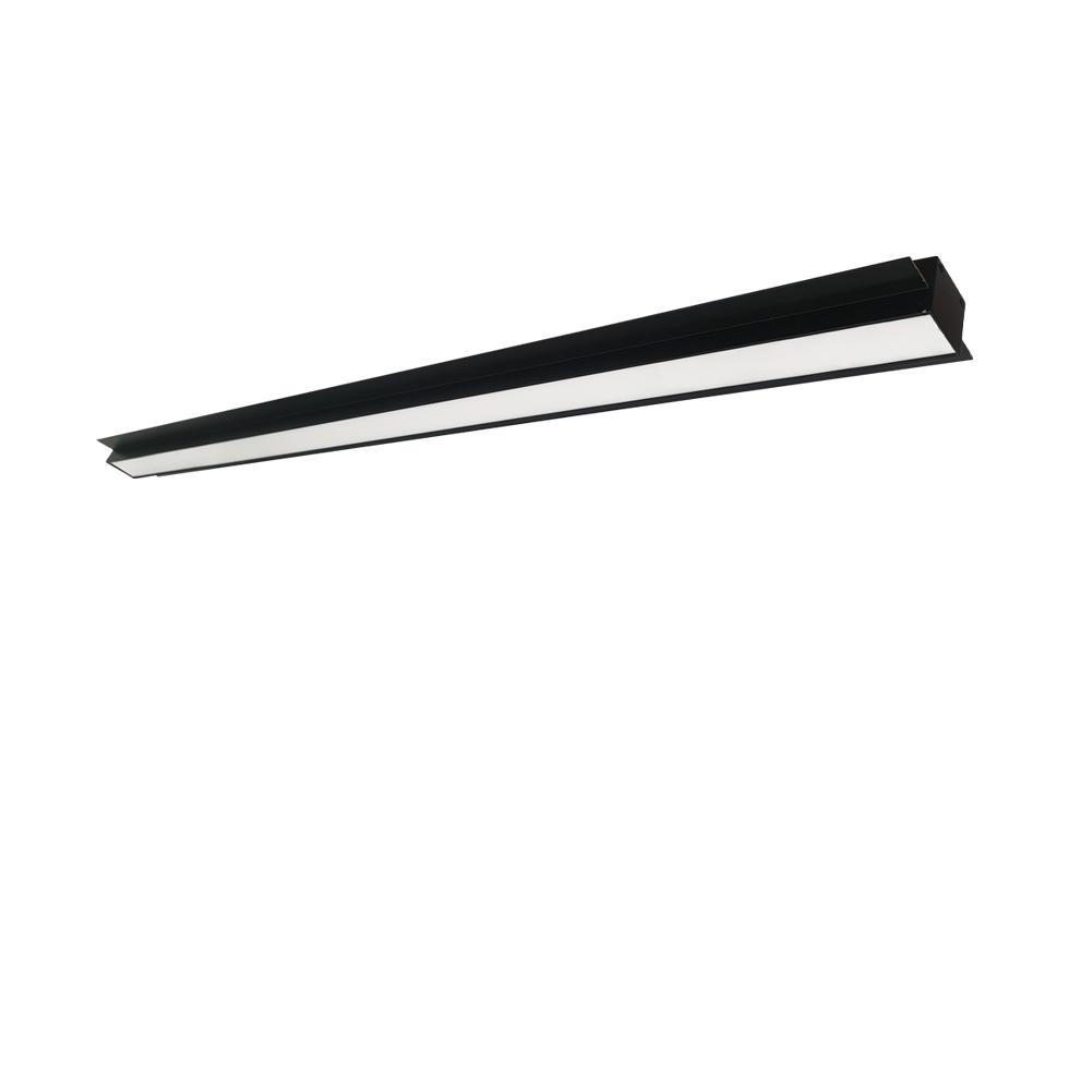 22W LED linijinis užglaistomas šviestuvas SASA, juodas, 4000K, 860mm, dimeriuojamas, 3917-04086-4-B-P-D4