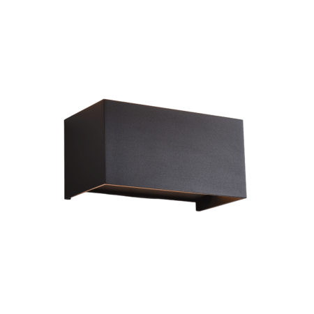 22W LED sieninis fasado šviestuvas KENDO, juodas, 2700/3000K, dimeriuojamas, IP65, A2032370NDP