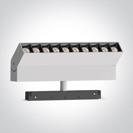 22W LED šviestuvas į magnetines sistemas MINI/MAXI/P&P, baltas, 3000/4000K, 48V, 38°, DALI, 42106BL/W/V