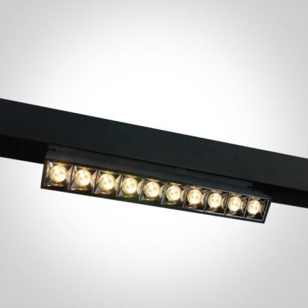 22W LED šviestuvas į magnetines sistemas MINI/MAXI/P&P, juodas, 3000/4000K, 48V, 38°, DALI, 42106BL/B/V